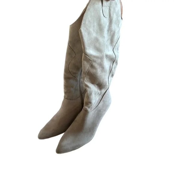 Mi.iM Women's Taupe Beige Pointed Toe Cowboy Western Boot Size 8 - Picture 5 of 8